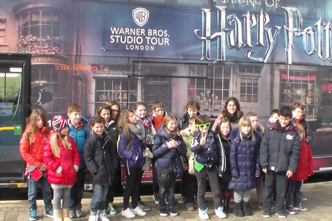 Studenti Englishland a Londra Studi harry Potter